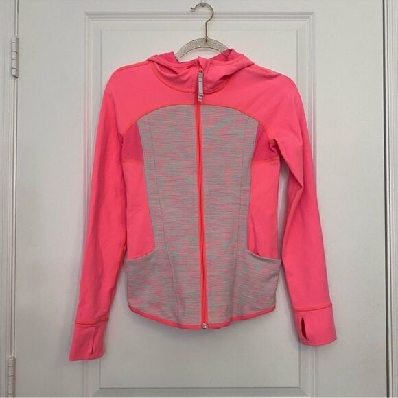 Ivivva by Lululemon Pink Gray Ready to Perform Sweater - Picture 1 of 8